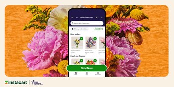 Instacart Partners With 1-800-Flowers